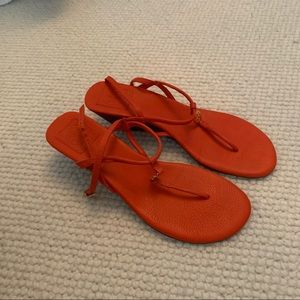 Tory Burch red 2.5” heel sandals